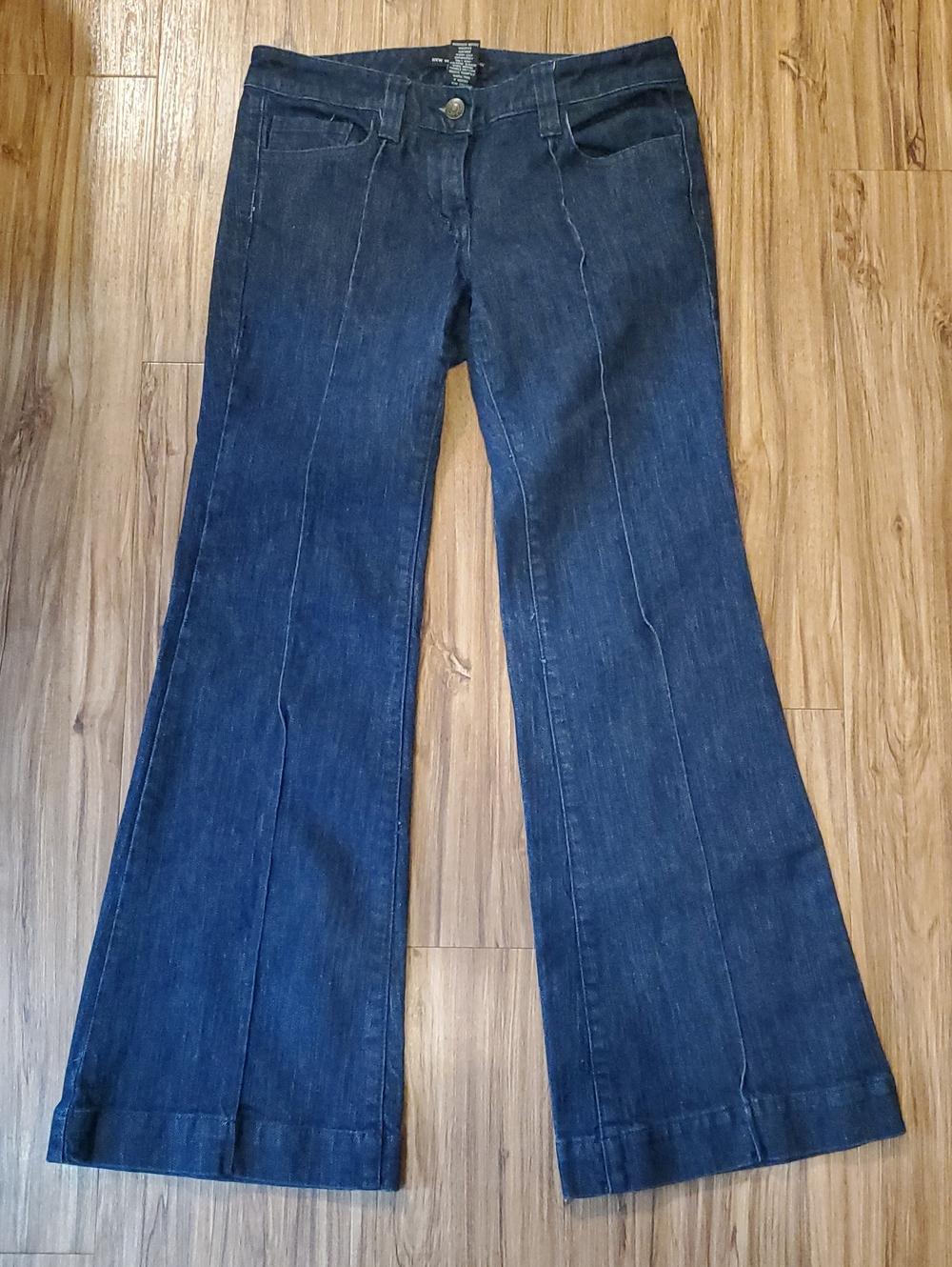 New York & Company Dark Blue Flare Jeans